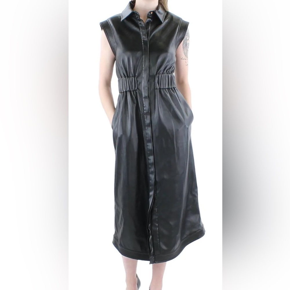 Jonathan Simkai Vegan Leather Dress